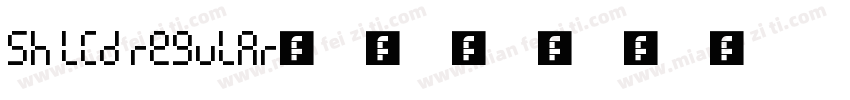 Sh LCD Regular字体转换